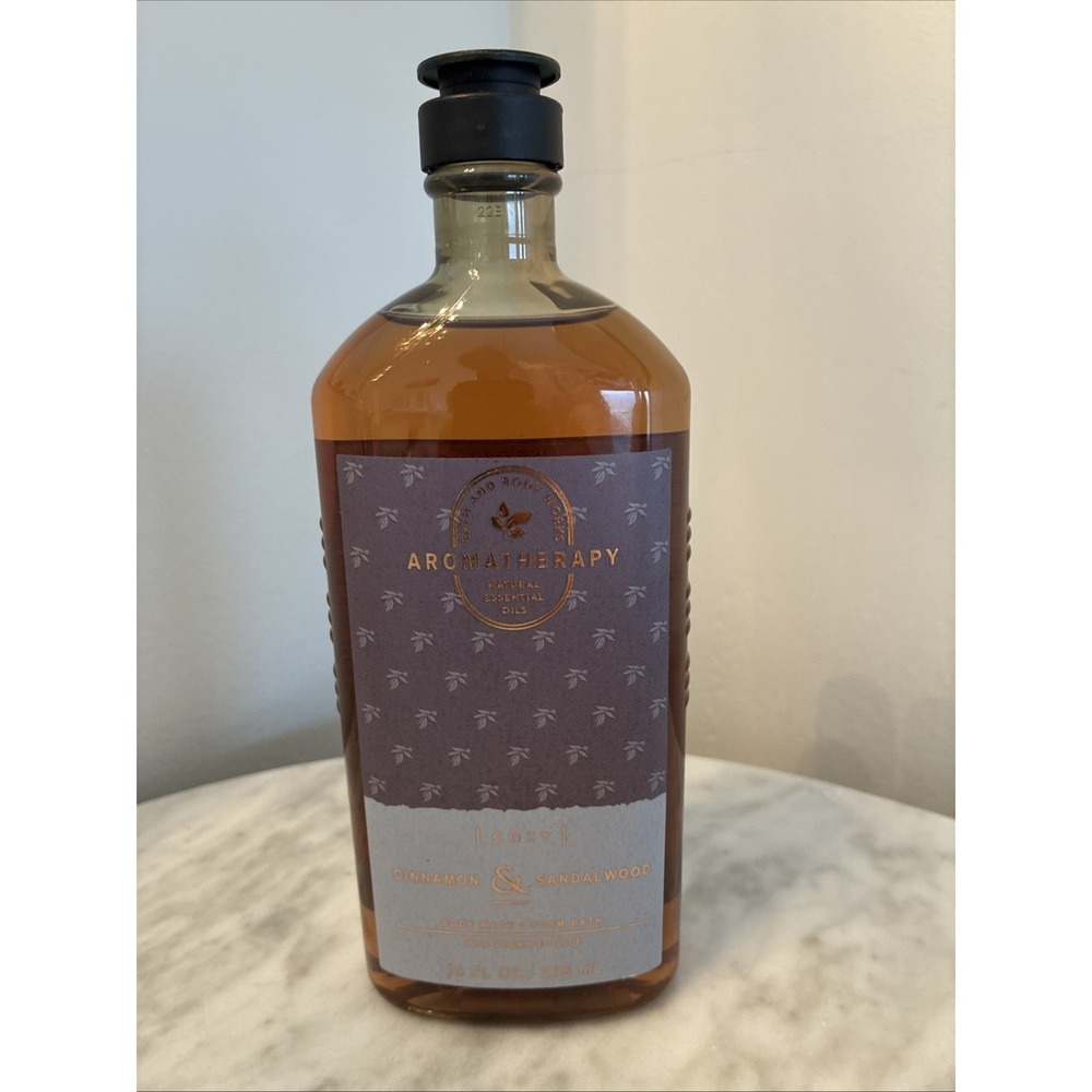 Bath & Body Works Aromatherapy CINNAMON SANDALWOOD Body Wash 10 oz RETIRED
